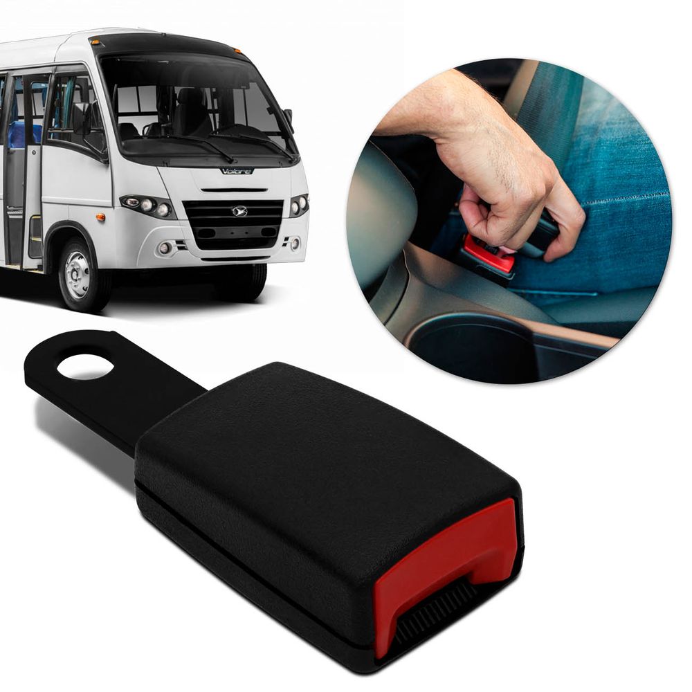 Fecho Cinto de Segurança Universal Micro Ônibus Haste Rígida Fêmea Preto Menor preço em Fecho Cinto de Segurança Universal Micro Ônibus Haste Rígida Fêmea Preto