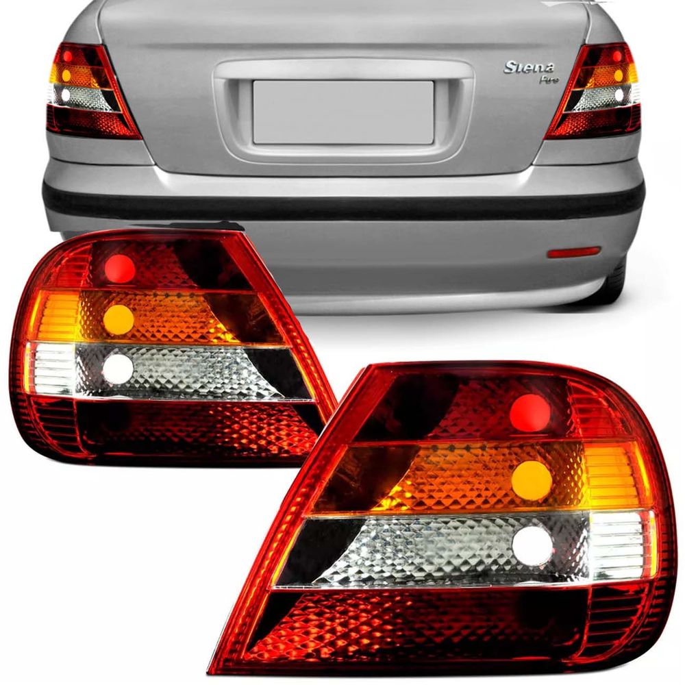 Par Lanterna Traseira Siena G2 2001 2002 2003 2004 2005 2006 2007 Tricolor Menor preço em Par Lanterna Traseira Siena G2 2001 2002 2003 2004 2005 2006 2007 Tricolor