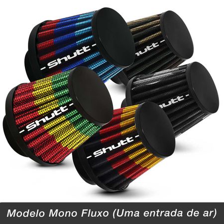 Filtro-De-Ar-Esportivo-Mono-Fluxo-43mm-Conico-Lavavel-Especial-Shutt-Base-Borracha-Potencia-Tuning-connectparts---2-