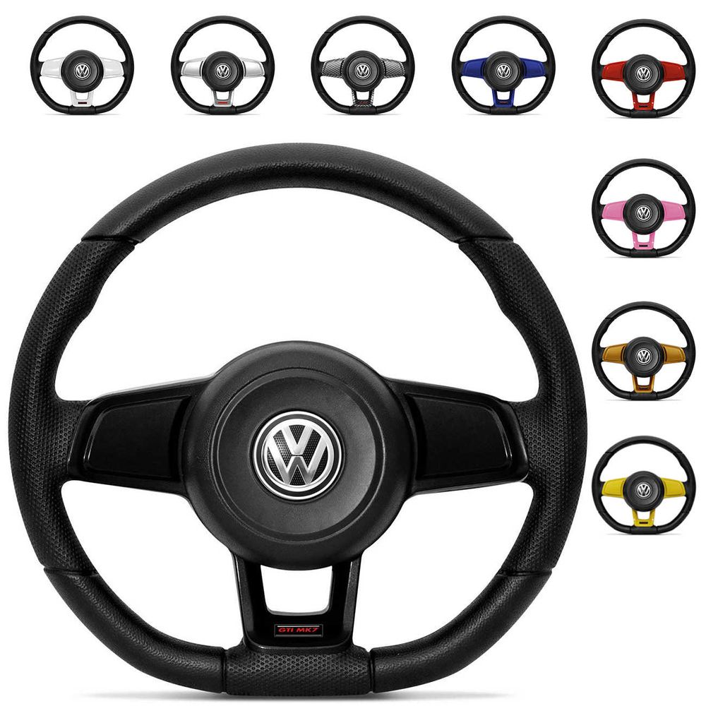 Volante Esportivo GTI MK7 Gol Voyage Saveiro G5 G6 Fox Polo Bora Golf Cubo Embutido Todas as Cores Menor preço em Volante Esportivo GTI MK7 Gol Voyage Saveiro G5 G6 Fox Polo Bora Golf Cubo Embutido Todas as Cores