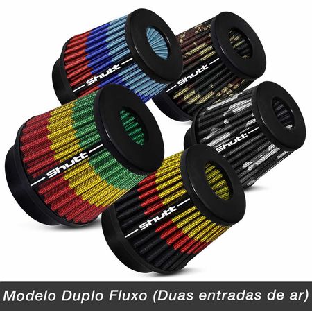 Filtro-de-Ar-Esportivo-Tunning-DuploFluxo-72mm-Conico-Lavavel-Especial-Shutt-Base-Borracha-Potencia-connectparts---2-