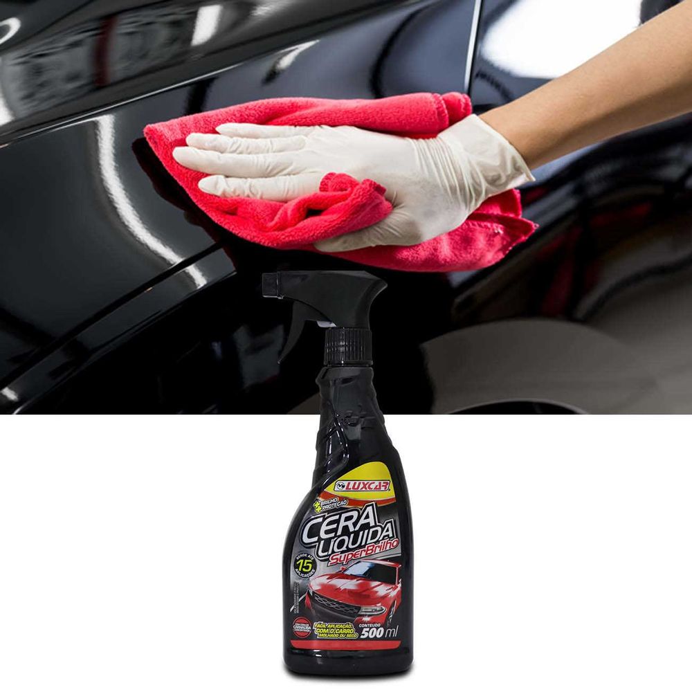 Cera Líquida Luxcar Super Brilho 500ml com Silicone e Carnaúba Proteção e Brilho Automotivo é ruim? Cera Líquida Luxcar Super Brilho 500ml com Silicone e Carnaúba Proteção e Brilho Automotivo é boa?