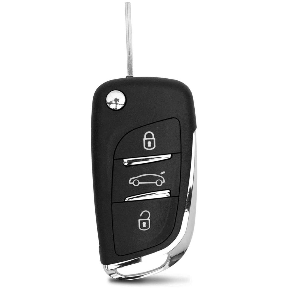 Chave Canivete Peugeot 307 308 408 2001 a 2019 3 Botões Com Lâmina Groove Preta é boa?