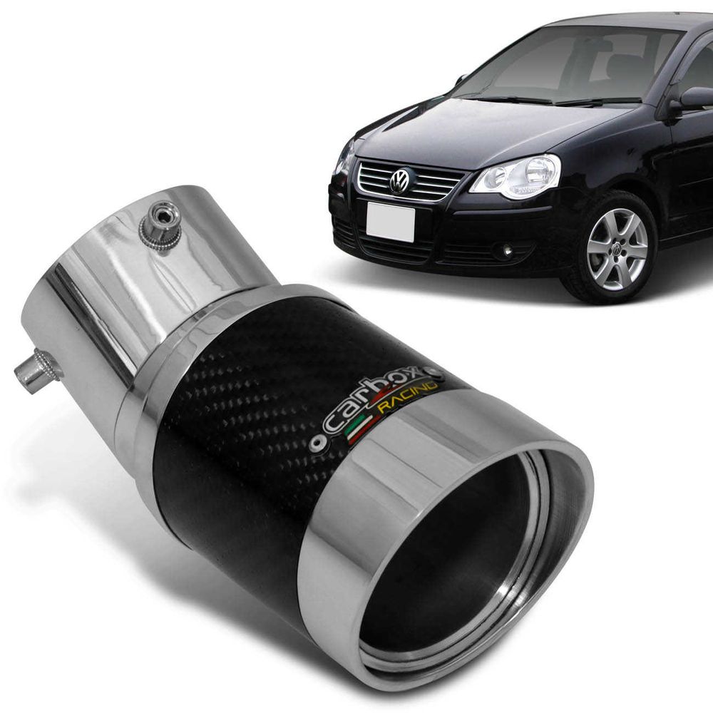 Ponteira Esportiva Escape Escapamento Polo Sedan 02 a 14 Carbox Racing Elite Angular Redonda Carbono Menor preço em Ponteira Esportiva Escape Escapamento Polo Sedan 02 a 14 Carbox Racing Elite Angular Redonda Carbono