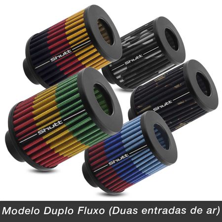 Filtro-de-Ar-Esportivo-Tunning-DuploFluxo-Alto-52-62mm-Conico-Lavavel-Especial-Shutt-Maior-Potencia-connectparts--2-