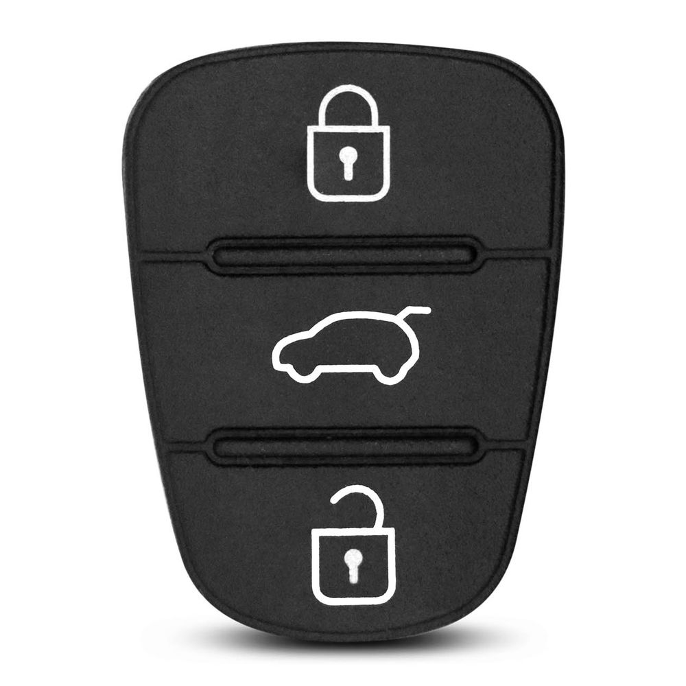 Capa Chave Canivete Hyundai Azera i30 Kia Sportage Soul Preto 3 Botões Keypad Preto Borracha Menor preço em Capa Chave Canivete Hyundai Azera i30 Kia Sportage Soul Preto 3 Botões Keypad Preto Borracha