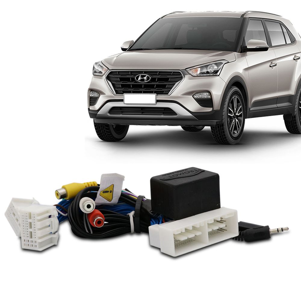 Interface Desbloqueio de Tela Hyundai Creta 2017 a 2019 Central Multimídia Entrada AV Plug And Play Menor preço em Interface Desbloqueio de Tela Hyundai Creta 2017 a 2019 Central Multimídia Entrada AV Plug And Play