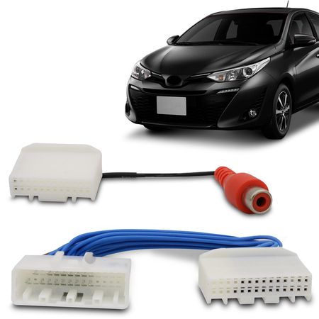 Desbloqueio-de-Tela-Toyota-Yaris-2018-A-2019-com-Entrada-Camera-de-Re-Plug-And-Play-connectparts